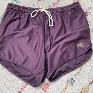 Men’s small Tracksmith van Cortlandt shorts, plum colorway